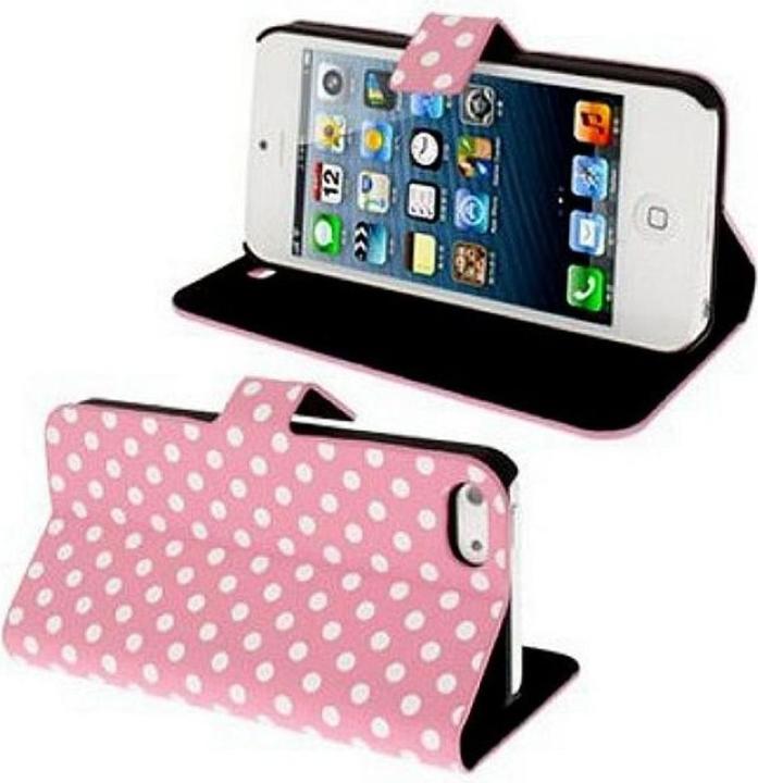 Produktbild König Design Schutzhülle Handytasche (Flip Quer) für Handy Apple iPhone 5 & 5s Rosa (Apple iPhone 5)