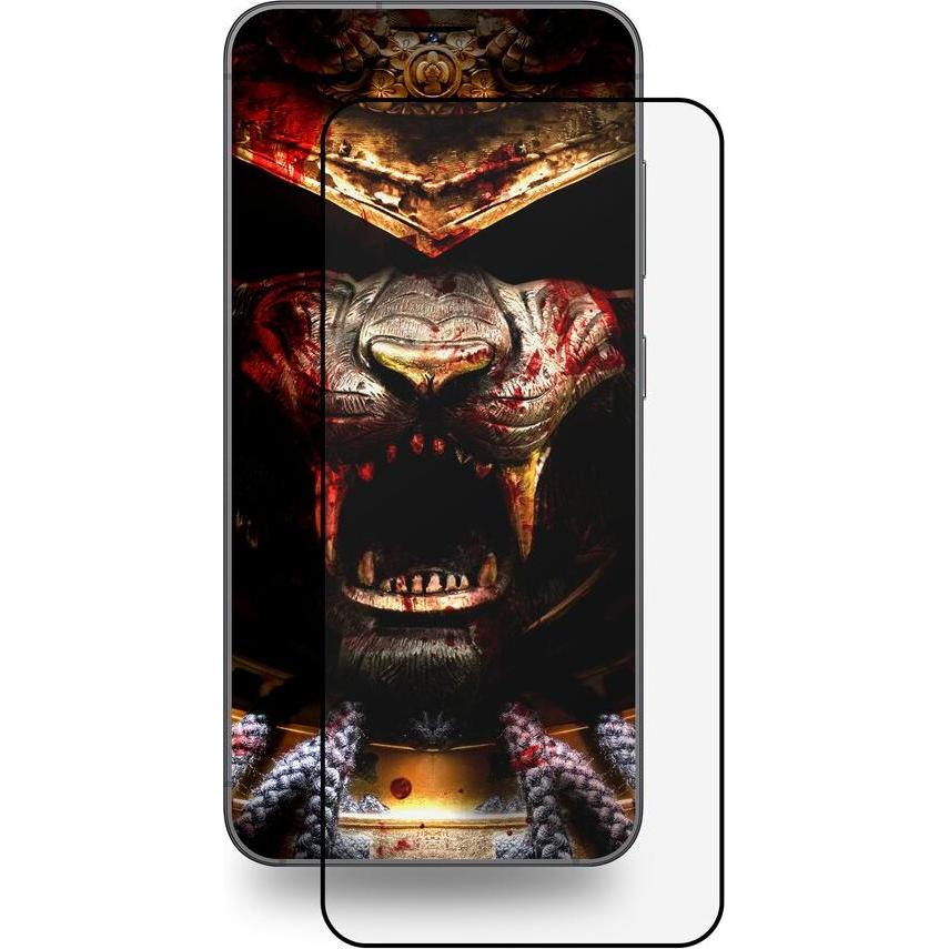 Protectorking 1x echtes Tempered 9H Panzerhartglas 3D KLAR FULL COVER (1 Stück, Samsung Galaxy S23 FE), Smartphone Schut...