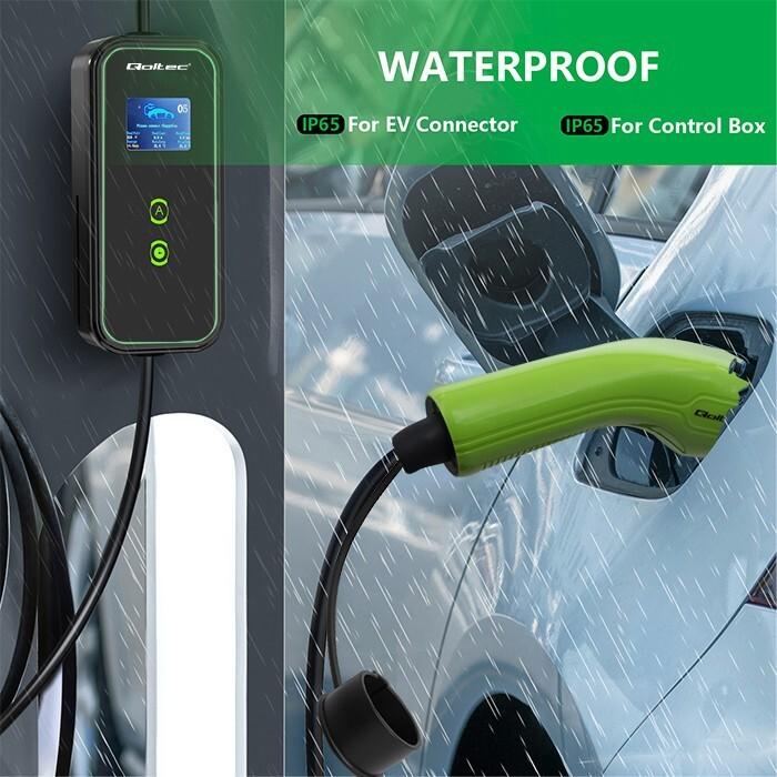 Actual product image Qoltec Mobiles EV-Ladegerät (Type 2, 11 kW, 16 A, CEE 32)