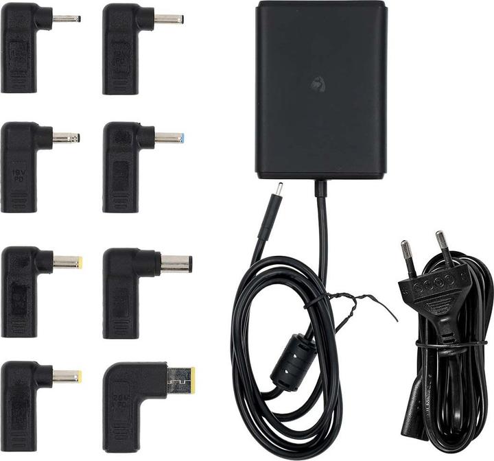 Nedis Adaptateur pour ordinateur portable | GaN | 100 W | 5 / 9 / 12 / 15 / 20 V DC | 3.0 / 5.0 A | (100 W)