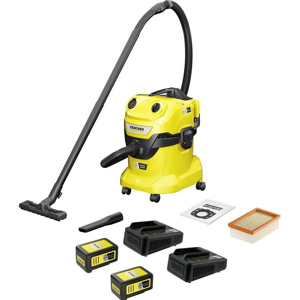 Kärcher, Industriestaubsauger, WD 4-18 Dual Battery Se (Nass-Trockensauger)
