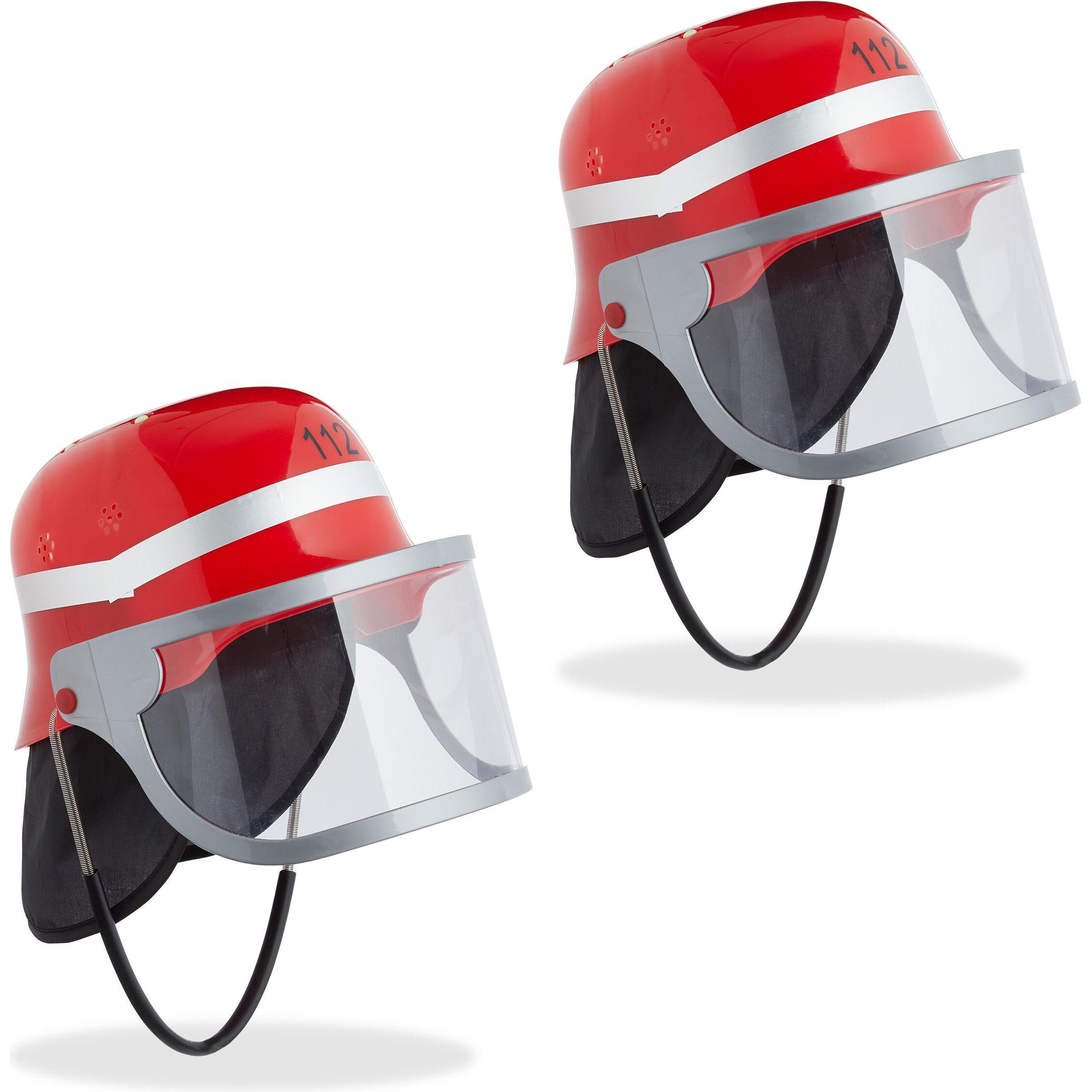 Relaxdays 2x Feuerwehrhelm