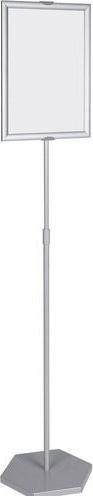 Actual product image Bi-Office Free-standing display stand Silver Height-adjustable (A4)