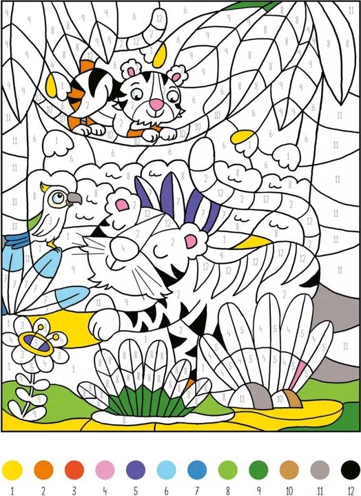 Actual product image My thick paint by numbers book animals