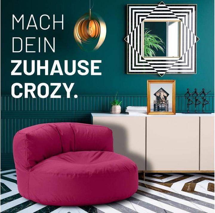 Produktbild Lumaland Sitzsack-Sofa, 320 l Polyester (PES)/Textil, Weinrot