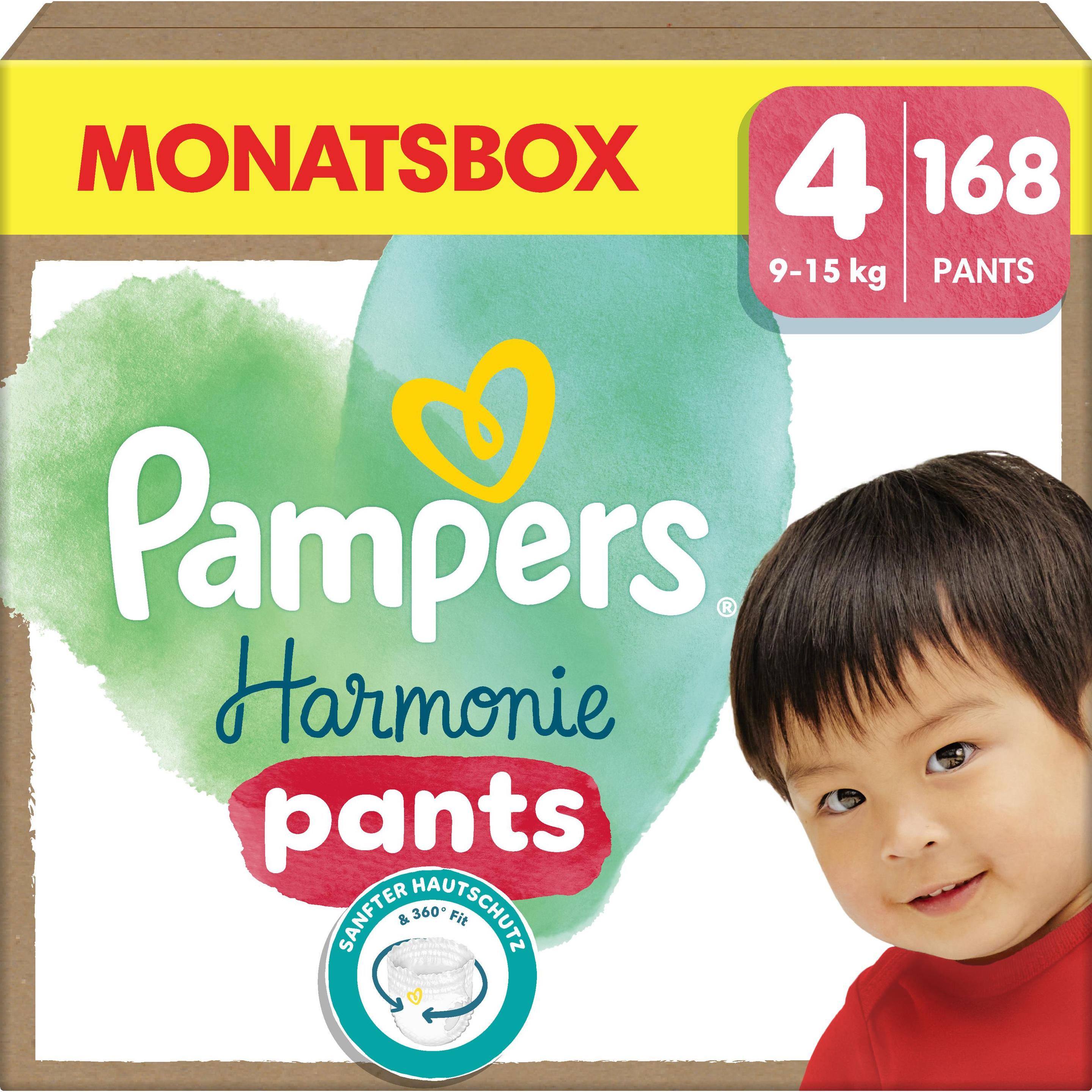 Pampers Harmonie Pants (Dimensione 4, Pacco mensile, 168 pz.)