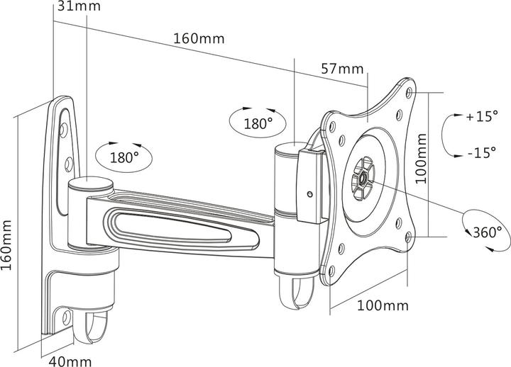 Actual product image InLine Wall mount