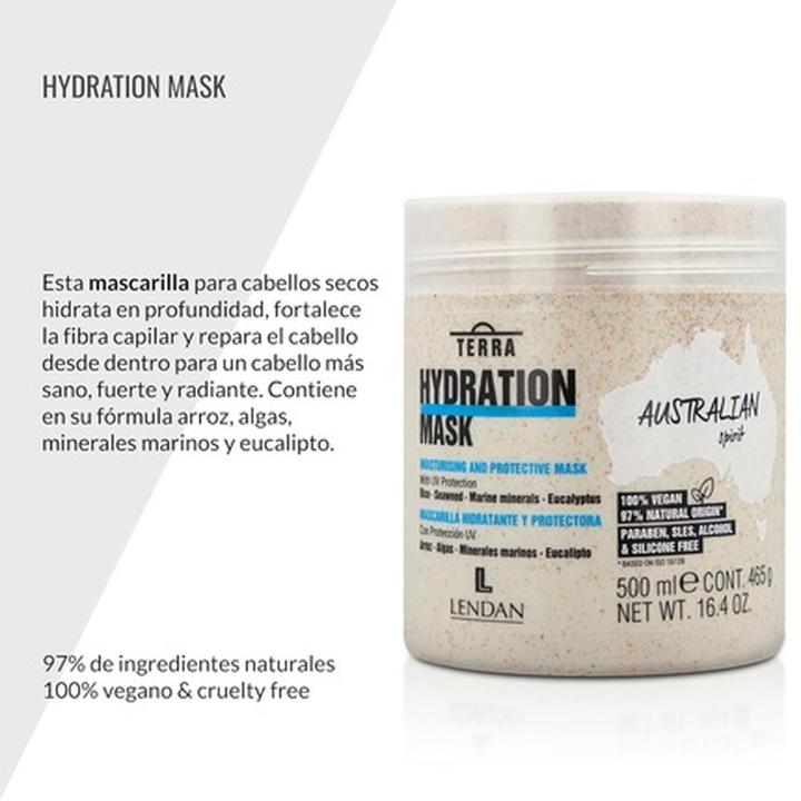 Image du produit Lendan Masque capillaire hydratant Terra Hydration Mask 500ml pour cheveux secs et abîmés Moisturizing (500 ml)