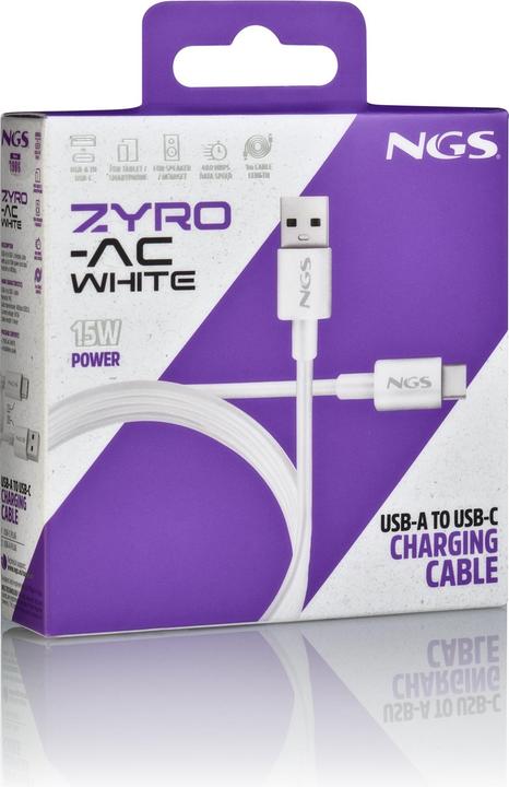 Produktbild NGS Zyro-Ac (1 m, USB 2.0, 15 W)
