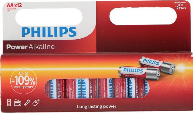 Produktbild Philips Power Alkaline (12 Stk., AA)