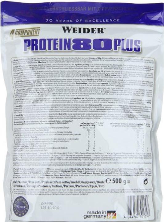 Produktbild Weider Protein 80 Plus (500 g, 1x, Lemon, Quark)