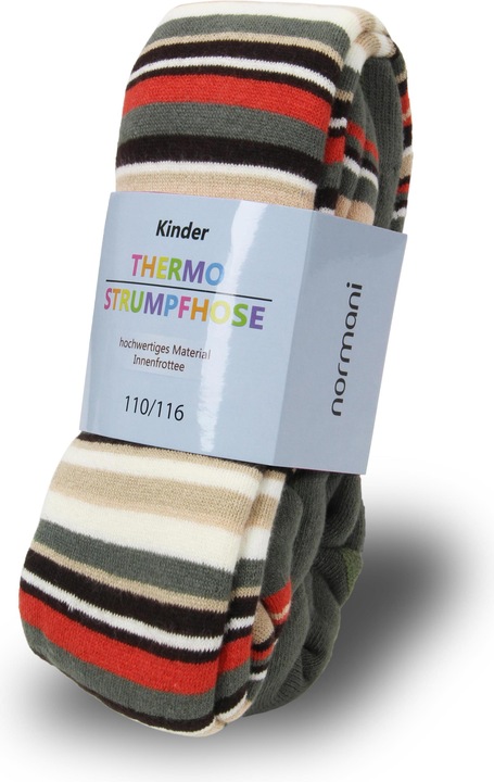 Produktbild Normani Kinder-Ringel-Thermostrumpfhose (122/128)