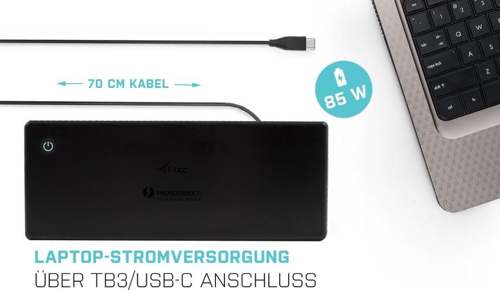 Produktbild i-tec TB3CDUALDPDOCKPDCH + PD 85W (Thunderbolt)