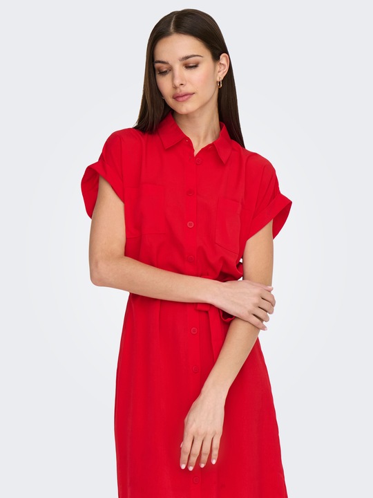 Produktbild Only Bindegürtel Blusenkleid Hemdblusenkleid (40)