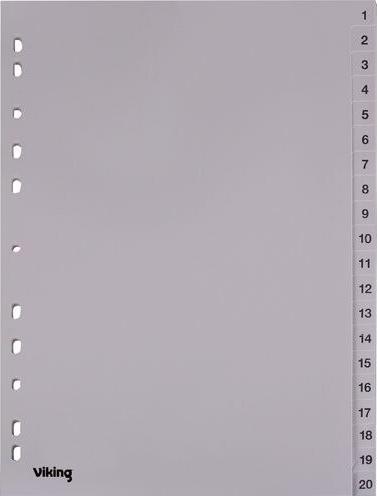 Image du produit Office Depot Intercalaire A4 20 feuilles Gris 11 volets