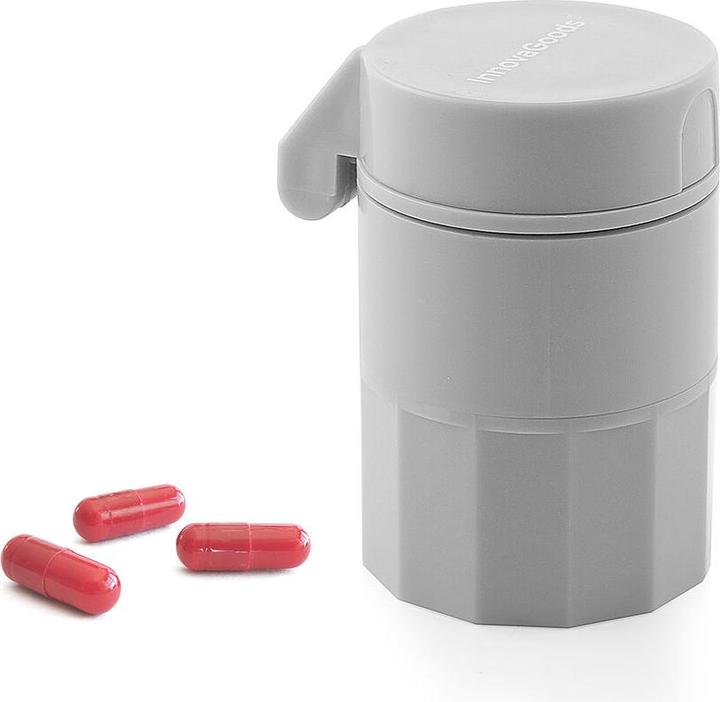 Produktbild InnovaGoods 5-in-1 Tablettendose mit Tablettenschneider und -zerkleinerer Fivlok