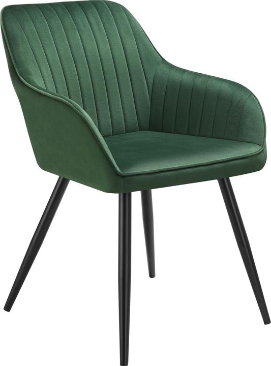 Produktbild tectake Stuhl Marilyn, Samtoptik, gesteppt