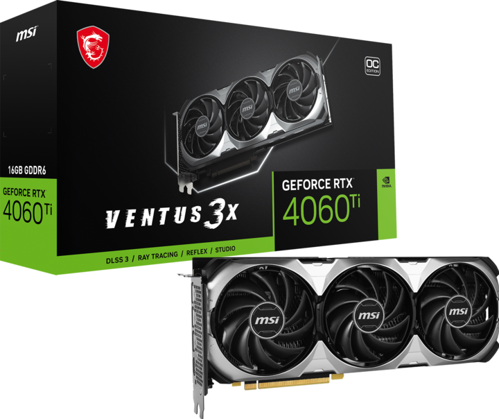 MSI RTX 4060 TI 16GB Ventus 3X OC (16 GB)