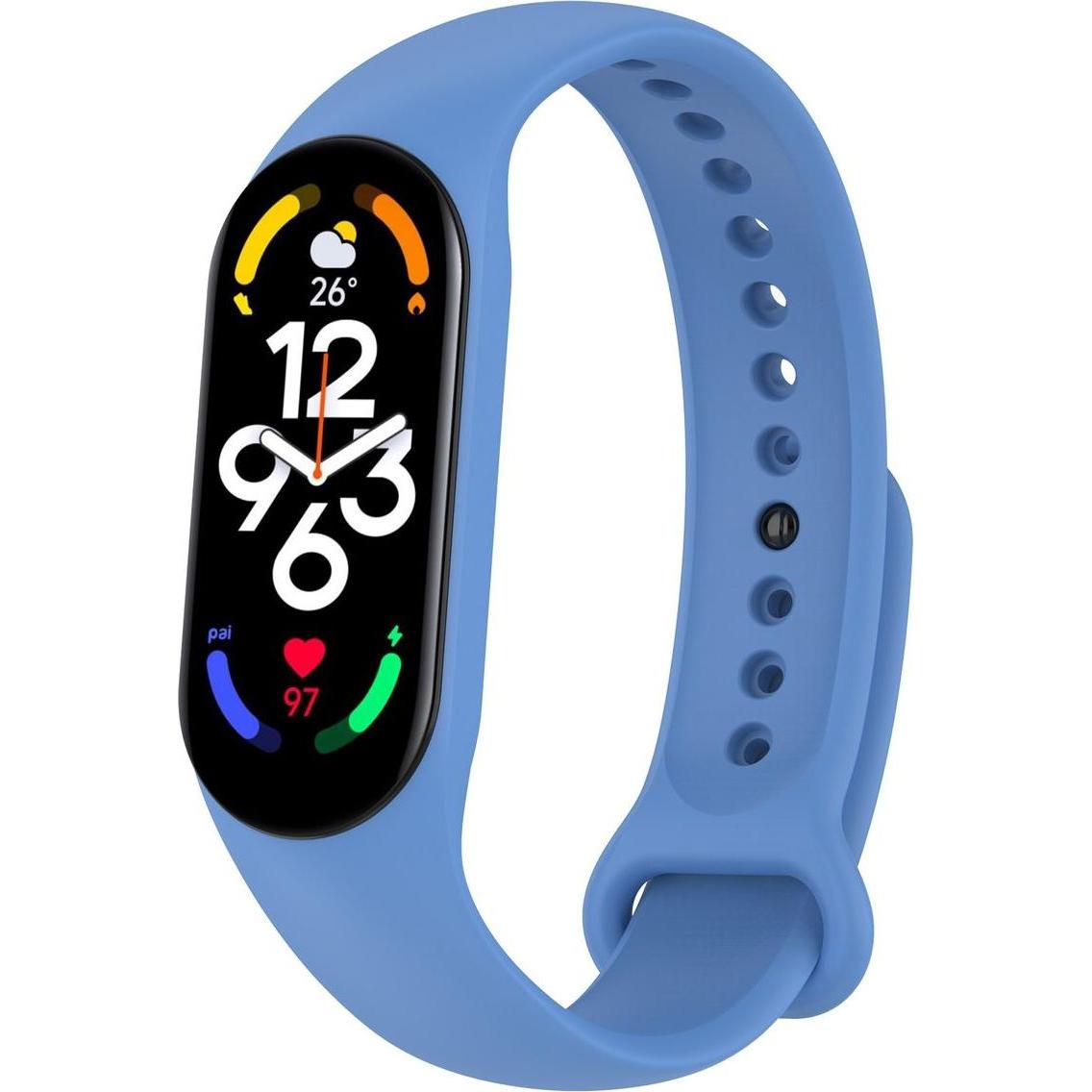 König Design Sport Ersatz Armband für Xiaomi Mi Band 5 7 6 NFC Amazfit Band 5 Loop Silikon (Silikon, Mi Band 7, Mi Band ...