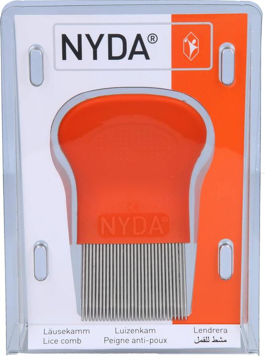 Immagine prodotto Nyda Pettine per pidocchi e lendini in metallo, pettine da 1 pz.