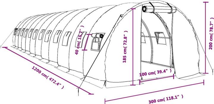 Image du produit vidaXL Gewächshaus