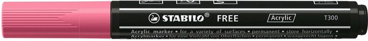 Actual product image STABILO Acrylic marker - FREE Acrylic - T300 bullet tip 2-3mm - single pen - taffy pink (Dusky pink, 3 mm, 1 x)