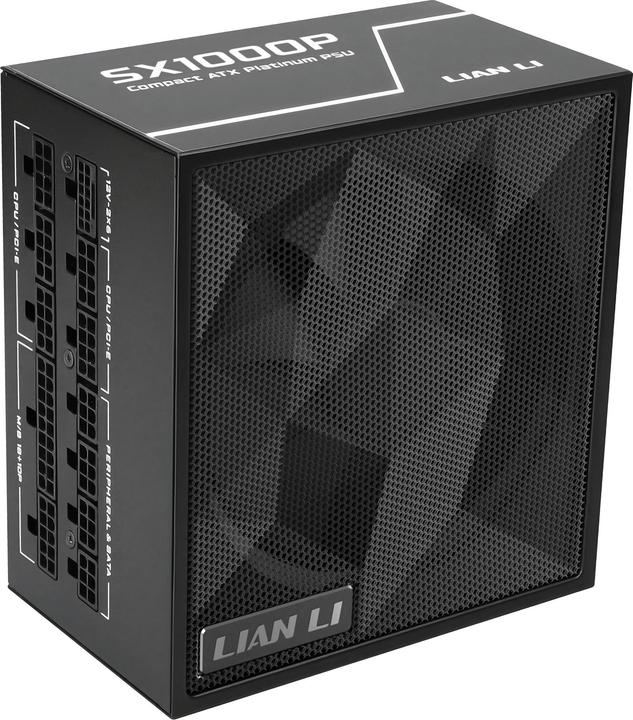 Productafbeelding Lian-Li SX Series 80 PLUS Platinum Netzteil, vollmodular, PCIe 5.1, ATX 3.1 - 1.000 Watt, schwarz (1000 W)