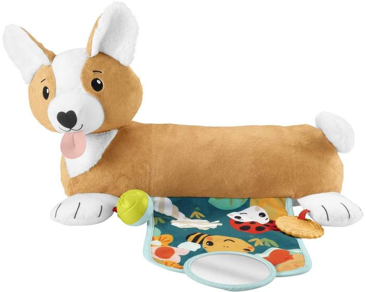 Produktbild Fisher-Price 3-in-1 Hündchen Spielkissen für Bauchlage mit 3 Spielzeugen (Multilingual)