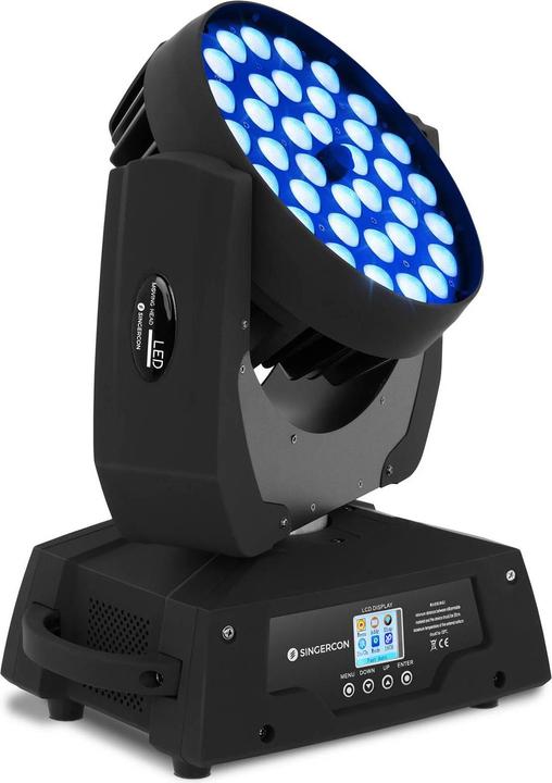 Produktbild Singercon LED Moving Head Zoom DMX 36x10W Discobeleuchtung Scheinwerfer Bühnenlicht 450W