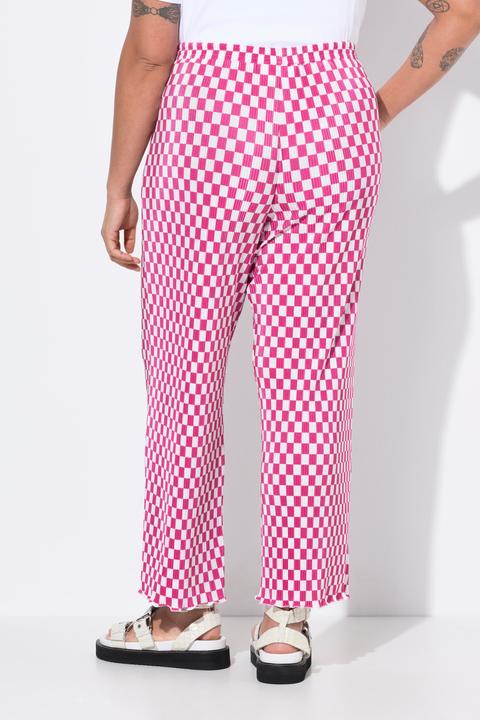 Immagine prodotto Angel of Style Hose, weites Bein, Plissee, Schachbrett-Muster (56)