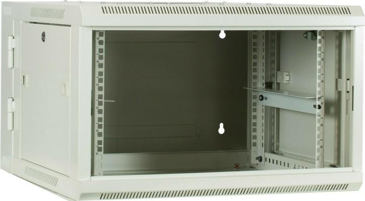 Produktbild Dsit 6 HE Serverschrank, wendbares Wandgehäuse mit Glastür, Weiss (BxTxH) 600 x 600 x 368mm (6 HE, 19 Zoll Rack)