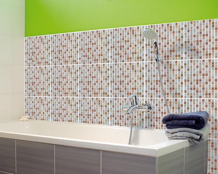 Actual product image Infactory Self-adhesive 3D mosaic tile stickers "Bronze", set of 3