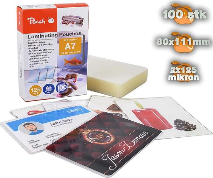 Image du produit Peach PP525-05 (A7, 100 pcs, 125 µm)