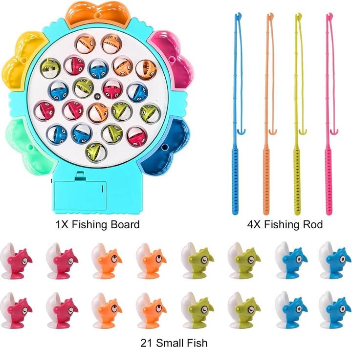 Produktbild The Toy Company Angelspiel 21 Fische mit Musik