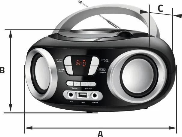 Produktbild Manta MM9310BT CHILLI Bluetooth Black