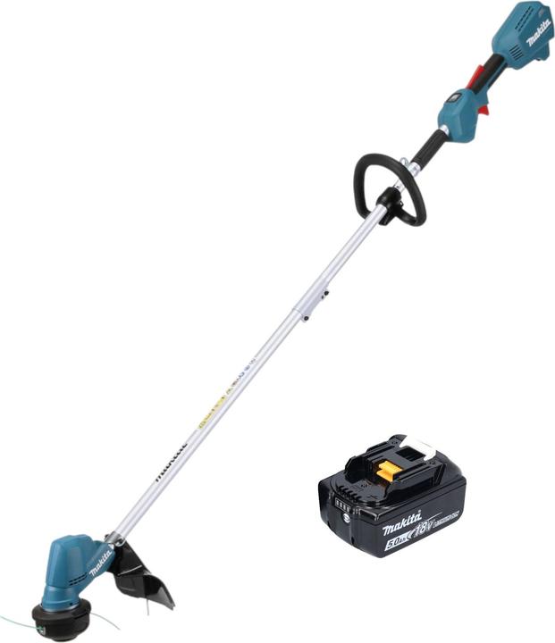 Produktbild Makita DUR 192 LT1 Akku Rasentrimmer 18 V 300 mm Brushless + 1x Akku 5,0 Ah - ohne Ladegerät (Trimmfaden)