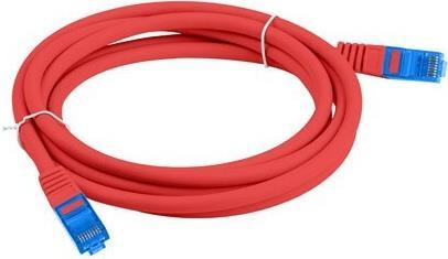 Produktbild Lanberg Patchcord Kat.6a S/Ftp Lszh Cca 1.5m Czerwony Fluke Passed (U/FTP, CAT6a, 1.50 m)