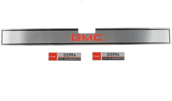 Produktbild Rc4Wd Emblem Rückseite und Seite Metall GMC für Blazer & K10