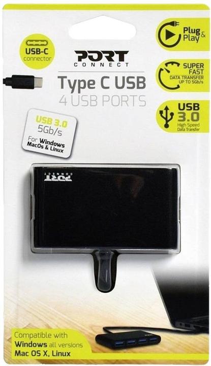 Immagine prodotto Port Designs Hub USB 3.0 di tipo C a 4 porte (USB-C, 4 porte)