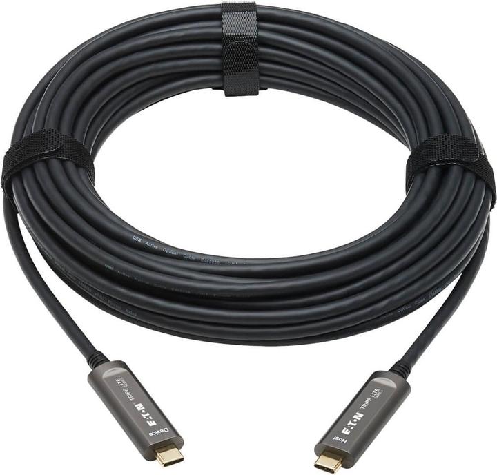 Produktbild Eaton TRIPPLITE USB-C AOC Cable M/M - USB 3.2 Gen 2 10 Gbps Plenum-Rated Fiber Active Optical Cable (15 m, USB 3.2 Gen 2)