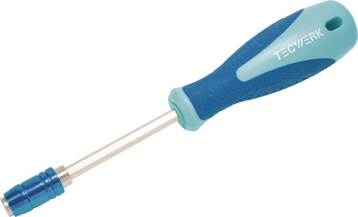 Produktbild Tecwerk Bithandhalter 1/4 ″ mit Schnellwechselfutter Klingenlänge 100 mm 2-Komponentengriff