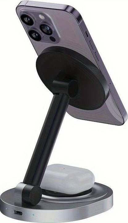 Produktbild PhoneLook Ladestation 15W faltbare magnetische 2in1 MagSafe Station für iPhone und AppleWatch (15 W)