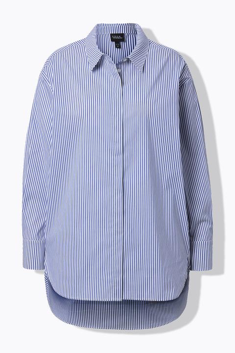 Actual product image Ulla Popken Pinstripe Tunic Blouse (50)