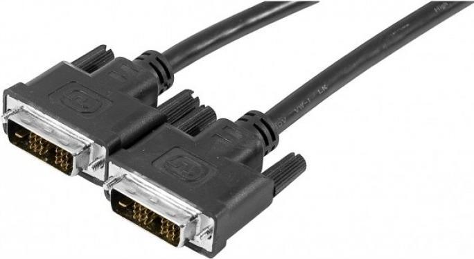 Image du produit Exertis Connect Câble de moniteur DVI, liaison simple, 18+1 broches DVI-D St./St., 1,8 m Pour connecter des (1.80 m)