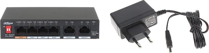 Produktbild Dahua PoE-Switch PFS3006-4GT-60-V2 unmanaged (6 Ports)