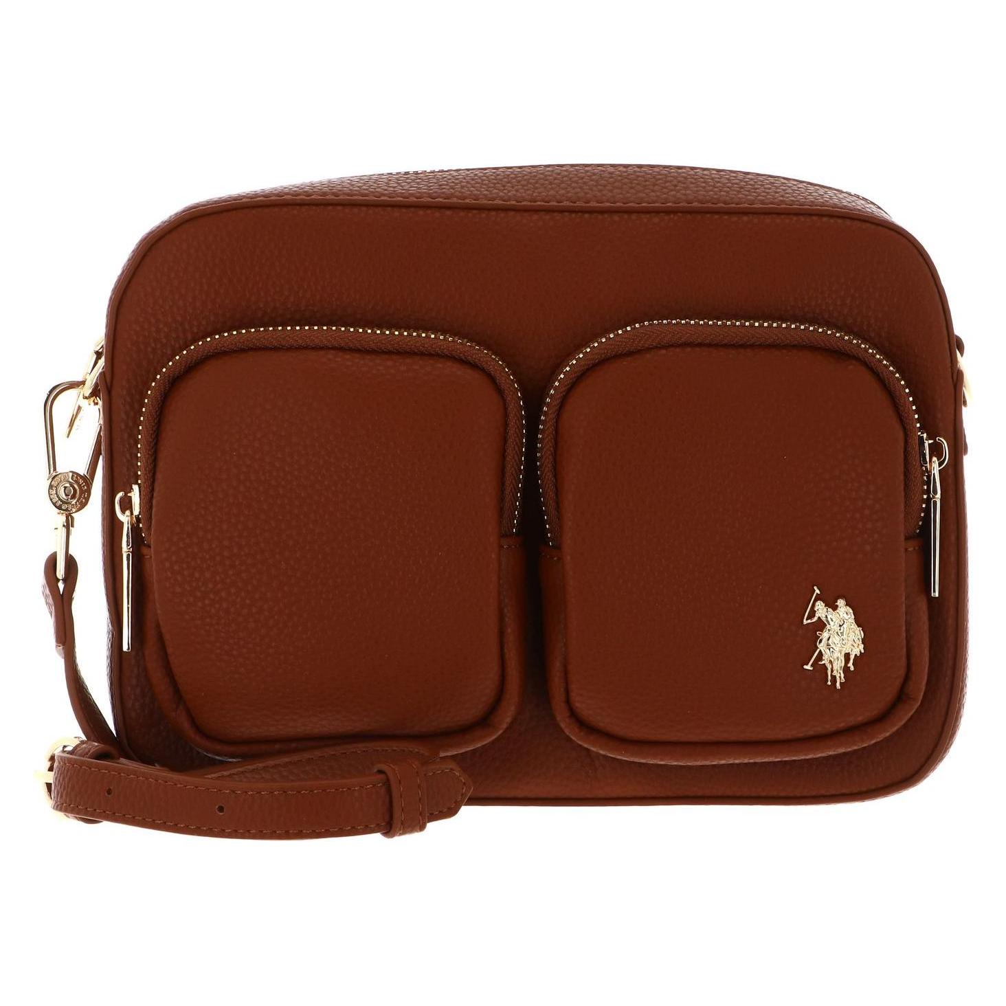 U.S. Polo, Damen, Handtasche, Mansion Crossbody Bag With Pockets, Braun