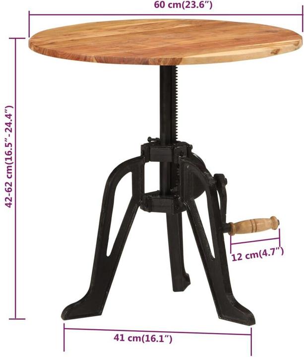 Image du produit vidaXL Beistelltisch (60 x 42 cm)