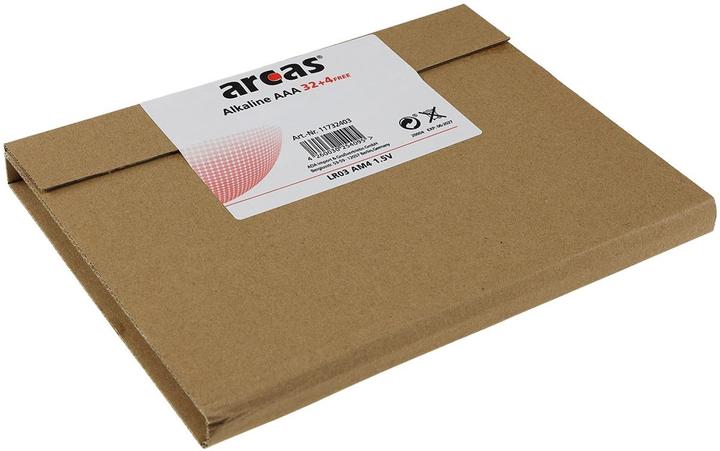 Image du produit Arcas Alkaline 32AAA +4 gratis (4 pcs, AAA, 1120 mAh)