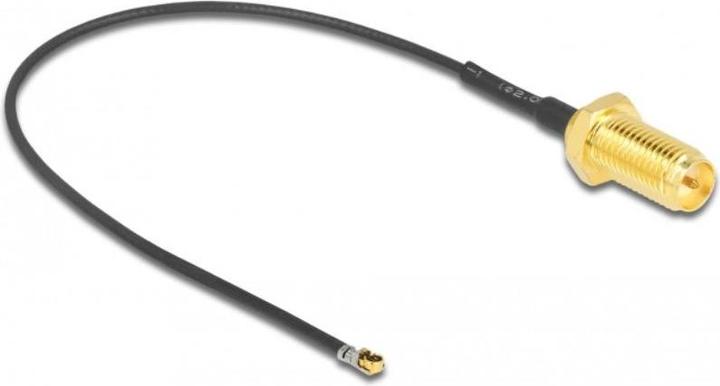 Productafbeelding Delock Antennekabel RP-SMA aansluiting voor montage aan MHF® 4L LK stekker 1,37 35 cm draadlengte 10 mm (Antennekabel)