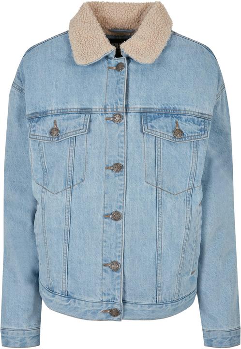 Actual product image Urban Classics Ladies Oversized Sherpa Denim Jacket - 19395 (XXL)